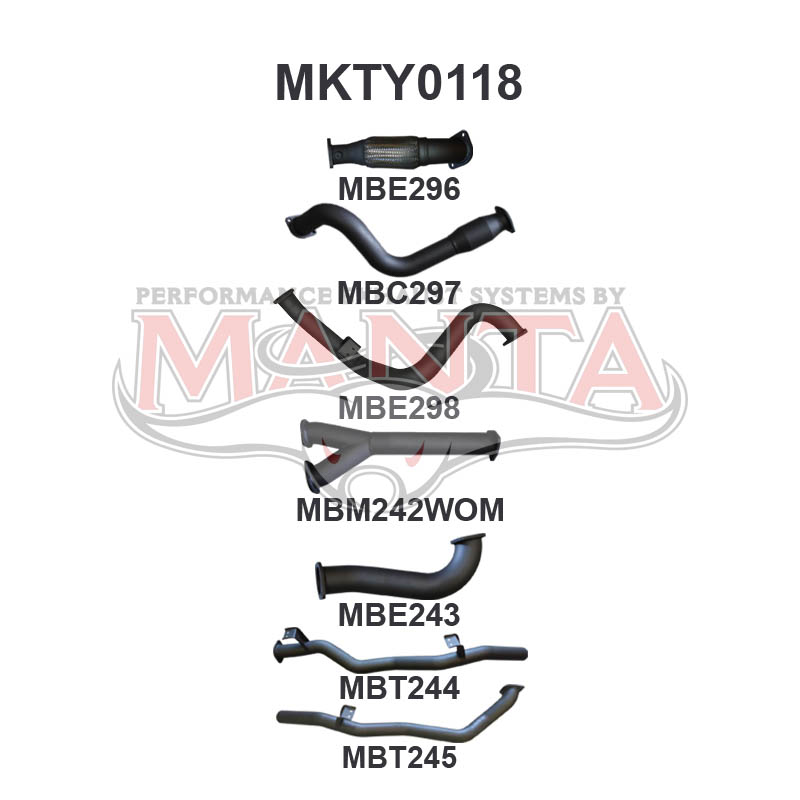 Manta Toyota Landcruiser VDJ79 4.5L V8 Turbo Diesel Single Cab UTE 2007 - 2016 (Without DPF) – Manta product image 23