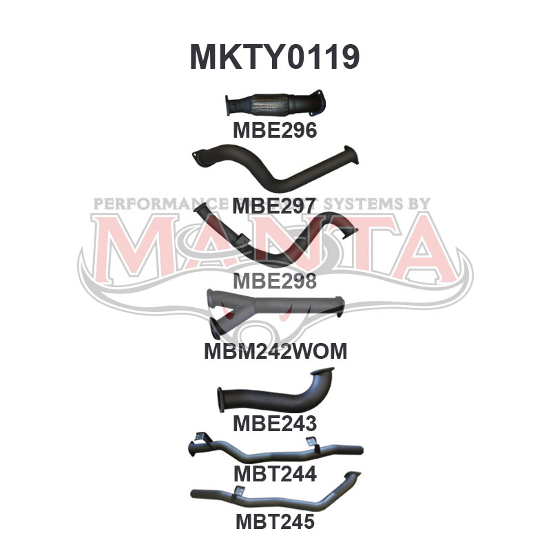 Manta Toyota Landcruiser VDJ79 4.5L V8 Turbo Diesel Single Cab UTE 2007 - 2016 (Without DPF) – Manta product image 24