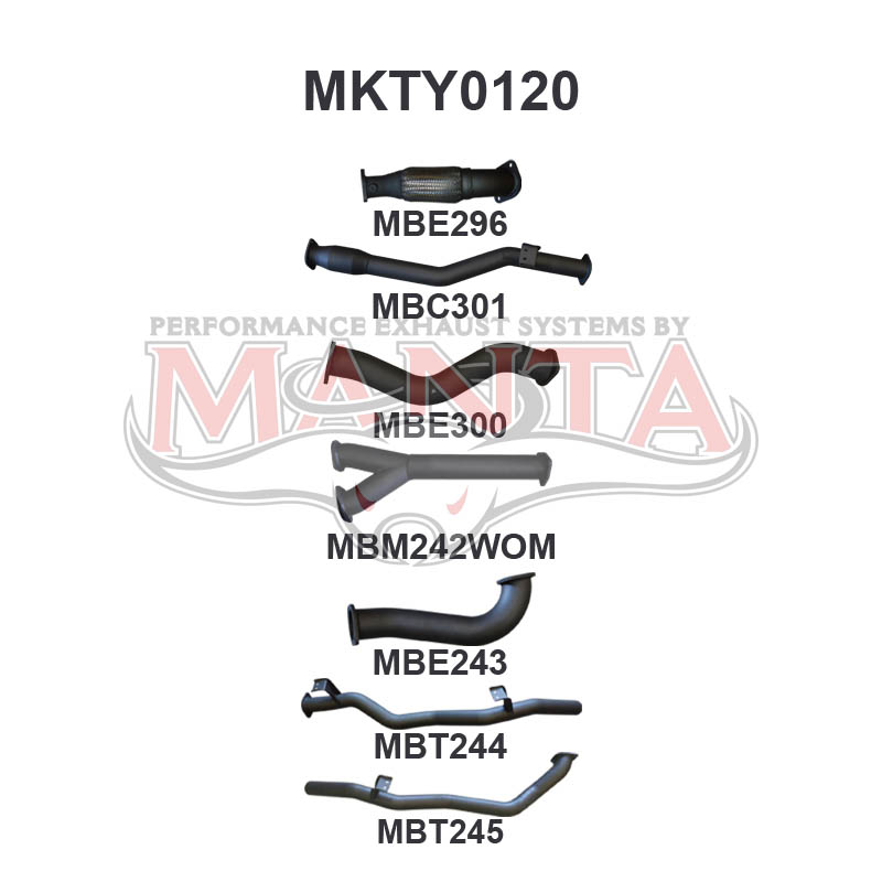Manta Toyota Landcruiser VDJ79 Dual Cab 4.5L 1VD V8 Turbo Diesel UTE 2012 - 2016 – Manta product image 16