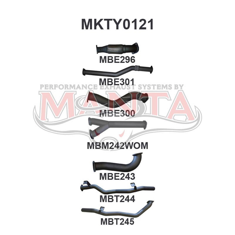 Manta Toyota Landcruiser VDJ79 Dual Cab 4.5L 1VD V8 Turbo Diesel UTE 2012 - 2016 – Manta product image 17