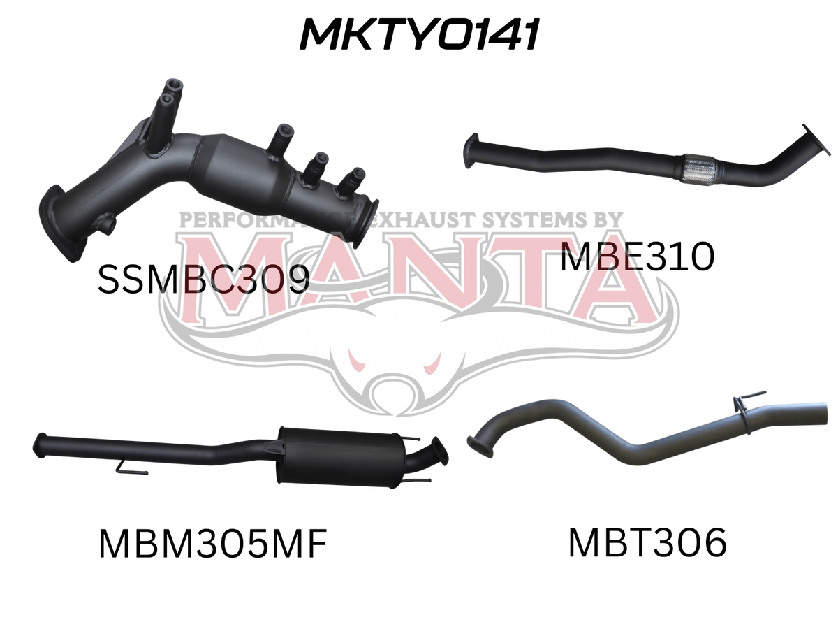 Manta Toyota Hilux GUN126R N80 2.8L Turbo Diesel D4D (With DPF) 2015 To Current – Manta product image 3