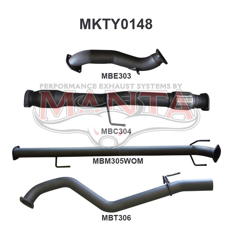 Manta Toyota Hilux KUN26R, KUN16R 3.0L Turbo Diesel D4D 2005 – 2015 – Manta product image 7