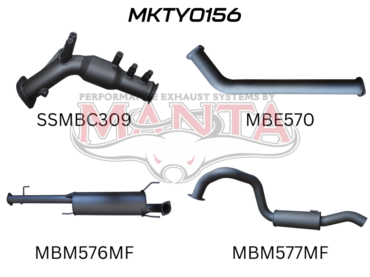 Manta Toyota Prado GUN150R 2.8L Turbo Diesel (With DPF) October 2015 – Current – Manta product image 7