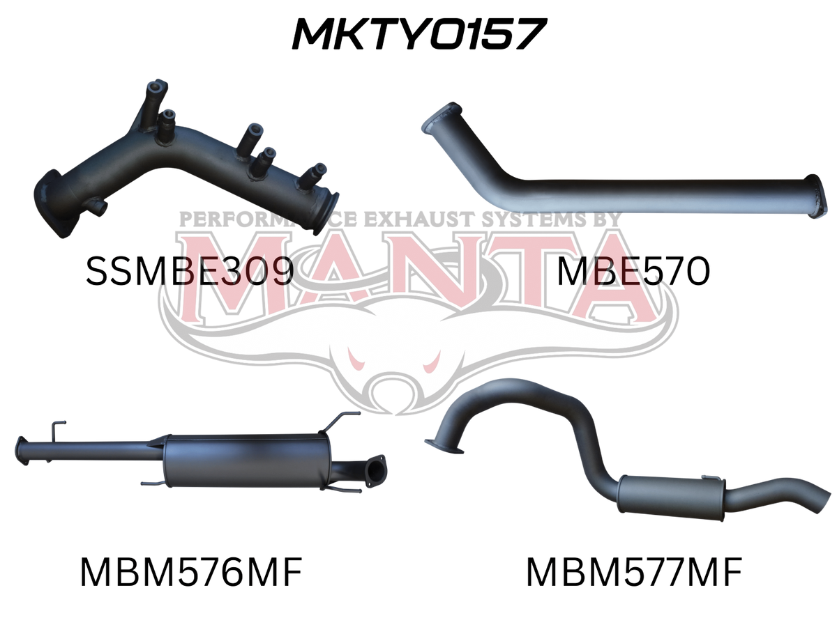 Manta Toyota Prado GUN150R 2.8L Turbo Diesel (With DPF) October 2015 – Current – Manta product image 8