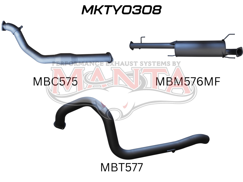 Manta Toyota Prado KDJ120R, KDJ150R 3.0L Turbo Diesel September 2007 – September 2015 – Manta product image 15