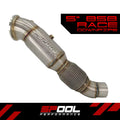 Spool 5-Inch Stainless-Steel Race Downpipe – BMW B58 — verified supplier image 1