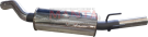 Manta Holden Commodore VT VU VX VY 3.8L V6 Exhaust System — Stainless rear muffler (SSMBM181MF)