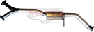 Manta Holden Commodore VZ 3.6L V6 Ute Wagon Exhaust System — Stainless centre muffler (SSMBM269MF)