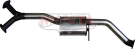 Manta Holden Commodore VZ 3.6L V6 Sedan Exhaust System — Stainless centre muffler (SSMBM270MF)