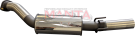 Manta Holden Commodore VZ 3.6L V6 Sedan Exhaust System — Stainless rear muffler (SSMBM271MF)