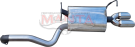 Manta Ford Falcon BA BF Barra XR6 Sedan Exhaust System — Stainless rear muffler (SSMBM332MF)