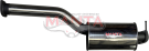 Manta Ford Falcon BA BF XR6 Turbo FPV F6 Barra Exhaust System — 3in stainless centre muffler (SSMBM344MF)