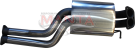 Manta Ford Falcon BA BF XR6 Turbo FPV F6 Barra Exhaust System — Stainless centre muffler (SSMBM349MF)
