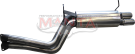 Manta Ford Falcon BA BF XR6 Turbo FPV F6 Barra Exhaust System — Stainless rear muffler (SSMBM350MF)