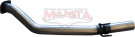 Manta Holden Commodore VZ 3.6L V6 Ute Wagon Exhaust System — Stainless tail pipe (SSMBT271)