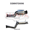 Manta Ford Falcon BA BF Barra XR6 Turbo Sedan Exhaust — Cat Back | 2.5in Dual — Stainless Steel — Quiet — SSMKFD0096
