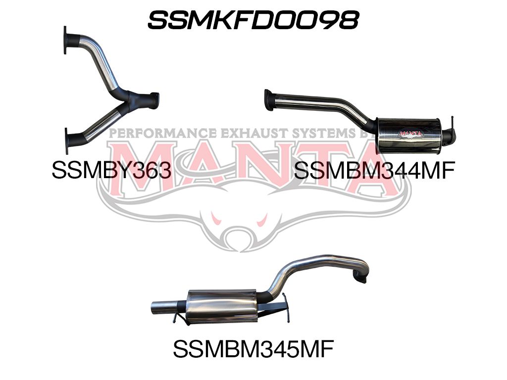 Manta Ford Falcon Ba, Bf 5.4L Barra 3 Valve V8 Sedan (All Models Excluding XR8 & Fpv’S). Exhaust Exit Out Driver’S Side. – Manta product image 24