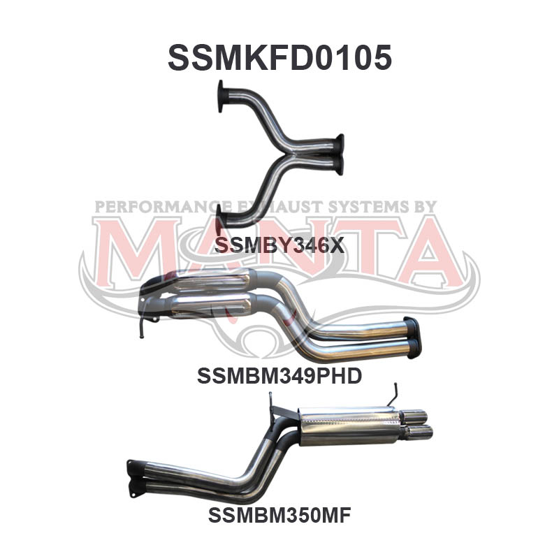 Manta Ford Falcon Ba, Bf 5.4L Barra 3 Valve V8 Sedan (All Models Excluding XR8 & Fpv’S). Exhaust Exit Out Driver’S Side. – Manta product image 26