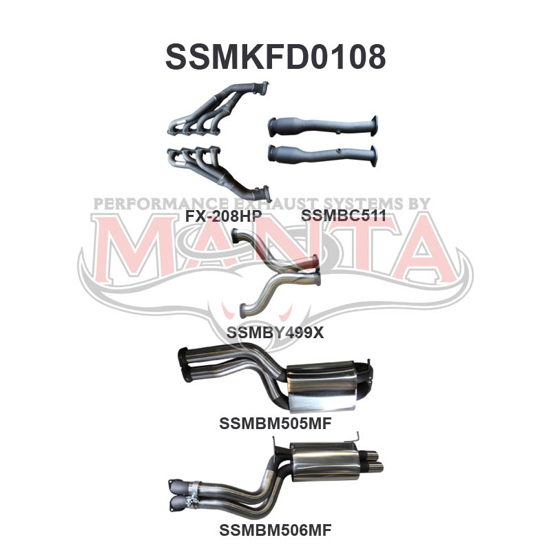 Manta Ford Falcon Ba, Bf 5.4L Barra 3 Valve V8 Sedan (All Models Excluding XR8 & Fpv’S). Exhaust Exit Out Driver’S Side. – Manta product image 43