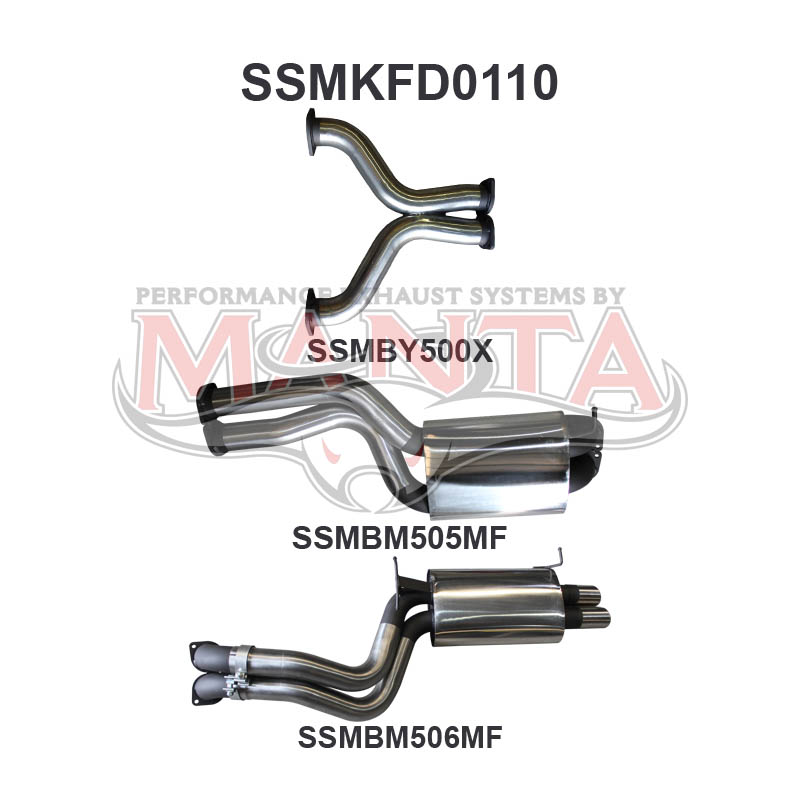 Manta Ford Falcon Ba, Bf 5.4L Barra 3 Valve V8 Sedan (All Models Excluding XR8 & Fpv’S). Exhaust Exit Out Driver’S Side. – Manta product image 27