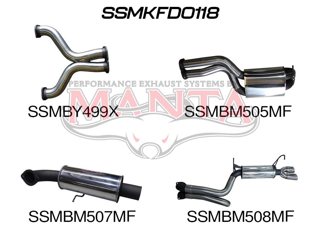 Manta Ford Falcon Ba, Bf 5.4L Boss 4 Valve V8 Sedan (Including XR8, Ba FPV Models). Optional Exhaust Exit Out Both Driver & Passenger Side. – Manta product image 18