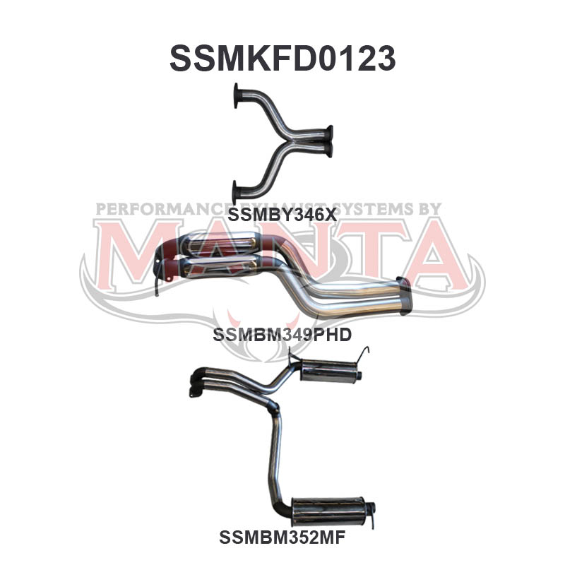 Manta Ford Falcon Bf FPV Boss 5.4L V8 Sedan (All Models, Exhaust Exits From Factory Out Both Driver and Passenger Side) – Manta product image 17
