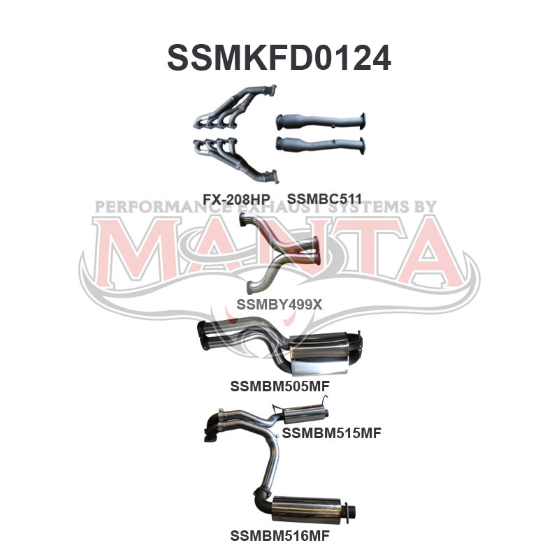 Manta Ford Falcon Bf FPV Boss 5.4L V8 Sedan (All Models, Exhaust Exits From Factory Out Both Driver and Passenger Side) – Manta product image 18