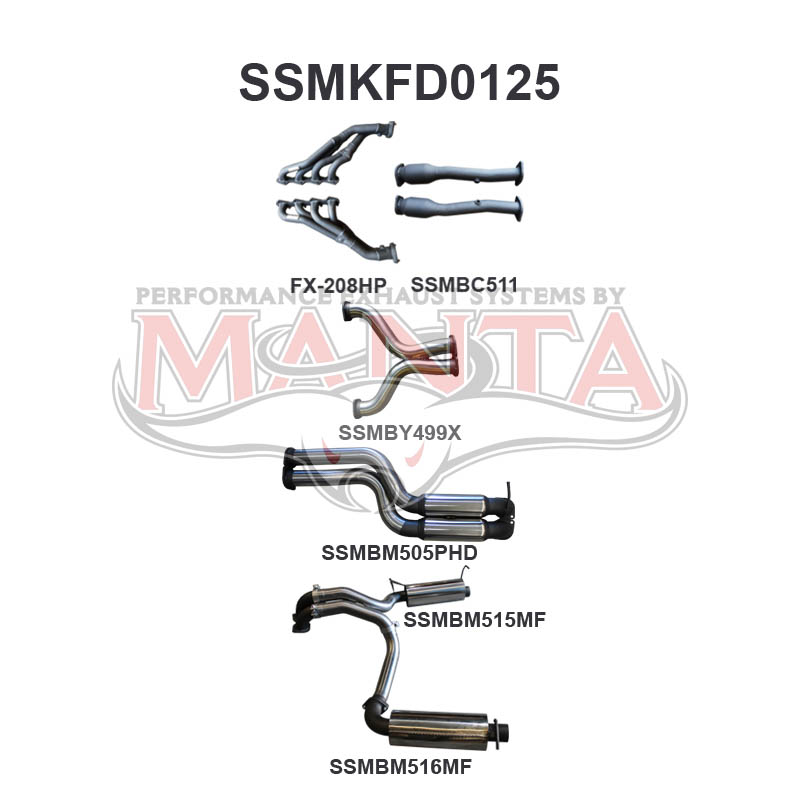 Manta Ford Falcon Bf FPV Boss 5.4L V8 Sedan (All Models, Exhaust Exits From Factory Out Both Driver and Passenger Side) – Manta product image 19