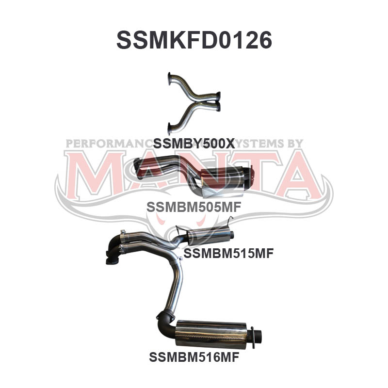 Manta Ford Falcon Bf FPV Boss 5.4L V8 Sedan (All Models, Exhaust Exits From Factory Out Both Driver and Passenger Side) – Manta product image 20