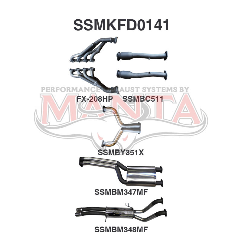 Manta Ford Falcon Ba, Bf 5.4L Boss 4 Valve V8 UTE (Including XR8, FPV Models). Exhaust Exit Out Driver’S Side. – Manta product image 25