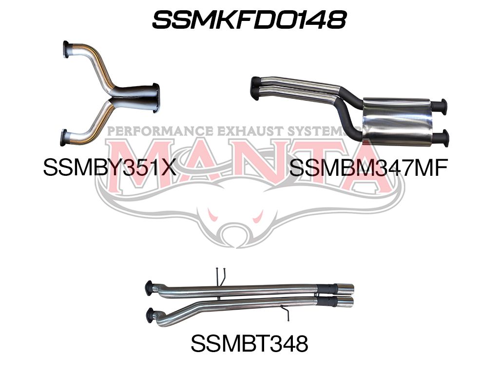 Manta Ford Falcon Ba, Bf 5.4L Boss 4 Valve V8 UTE (Including XR8, FPV Models). Exhaust Exit Out Driver’S Side. – Manta product image 13