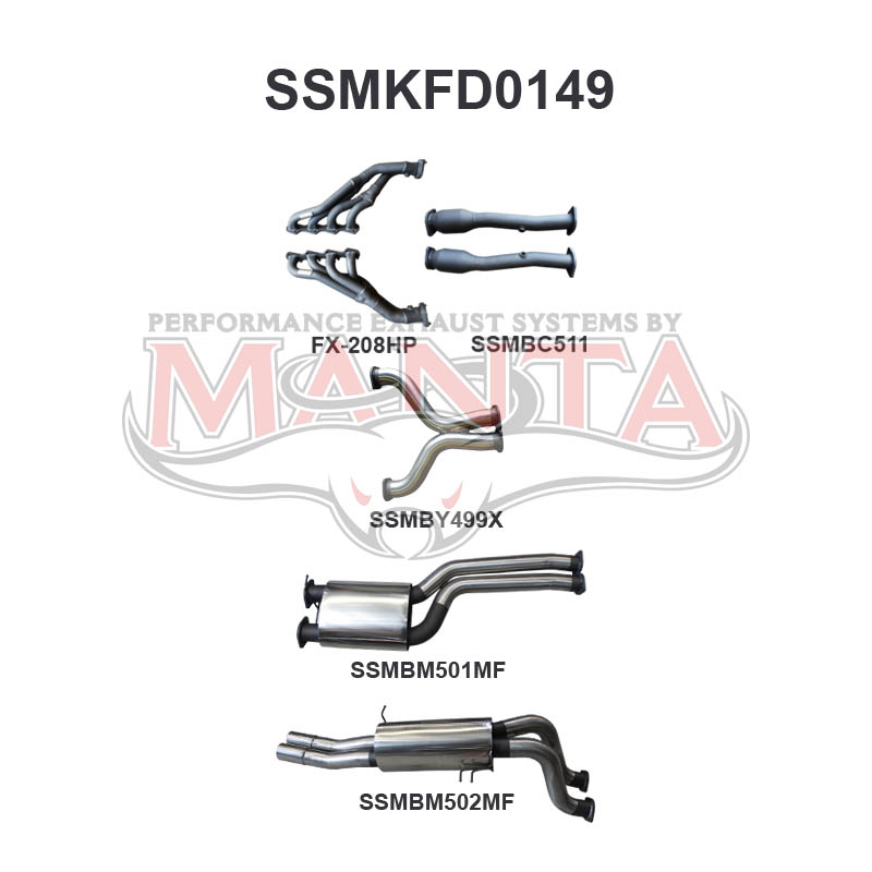 Manta Ford Falcon Ba, Bf 5.4L Boss 4 Valve V8 UTE (Including XR8, FPV Models). Exhaust Exit Out Driver’S Side. – Manta product image 27