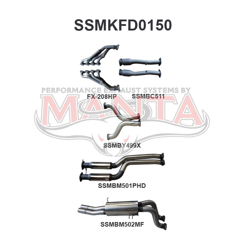 Manta Ford Falcon Ba, Bf 5.4L Boss 4 Valve V8 UTE (Including XR8, FPV Models). Exhaust Exit Out Driver’S Side. – Manta product image 28