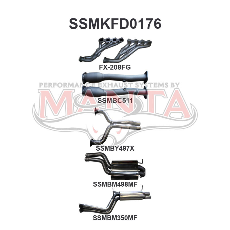 Manta Ford Falcon Fg 5.4L XR8 V8 Sedan (Not Including FPV Models). Exhaust Exit Out Driver’S Side Only. – Manta product image 9