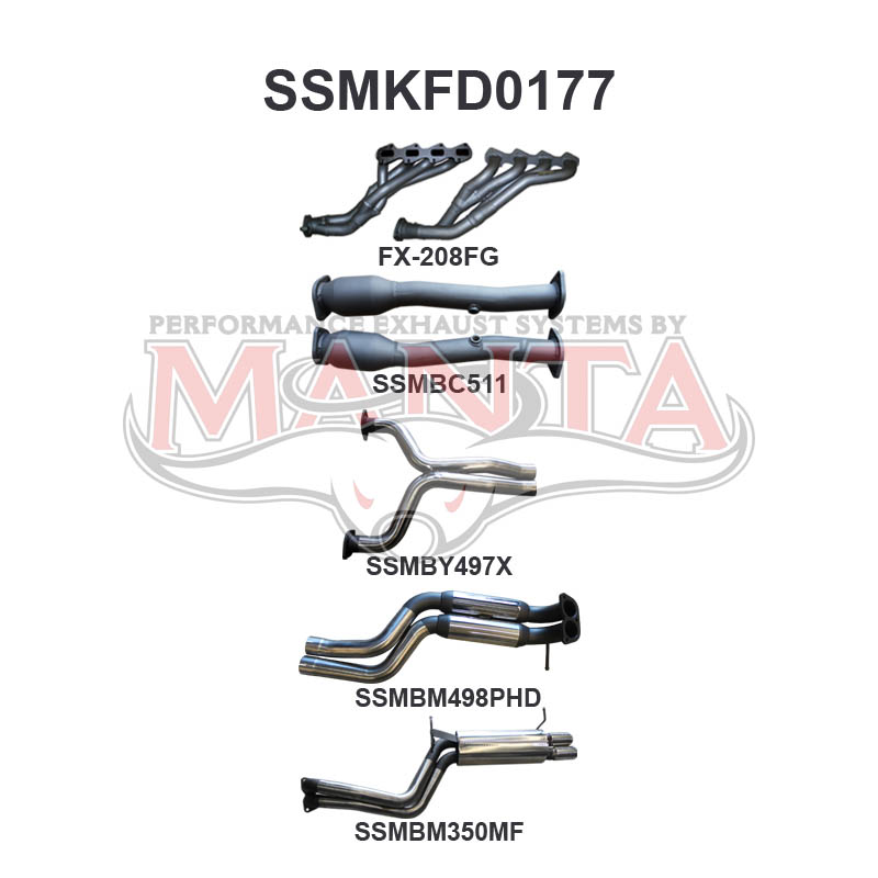 Manta Ford Falcon Fg 5.4L XR8 V8 Sedan (Not Including FPV Models). Exhaust Exit Out Driver’S Side Only. – Manta product image 10