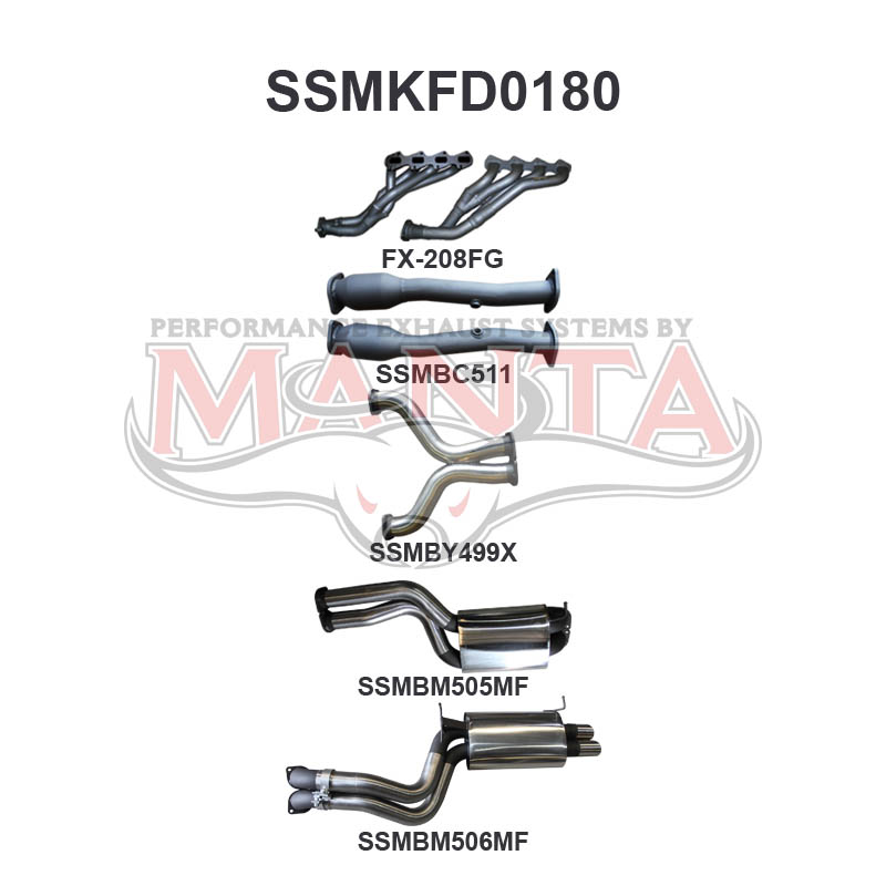 Manta Ford Falcon Fg 5.4L XR8 V8 Sedan (Not Including FPV Models). Exhaust Exit Out Driver’S Side Only. – Manta product image 13