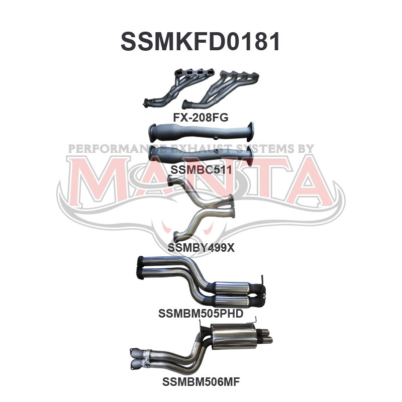 Manta Ford Falcon Fg 5.4L XR8 V8 Sedan (Not Including FPV Models). Exhaust Exit Out Driver’S Side Only. – Manta product image 14