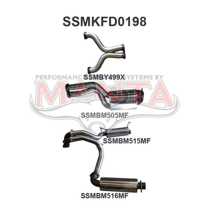 Manta Ford Falcon FG FG-X 5.0L Supercharged V8 Exhaust System – SSMKFD0198