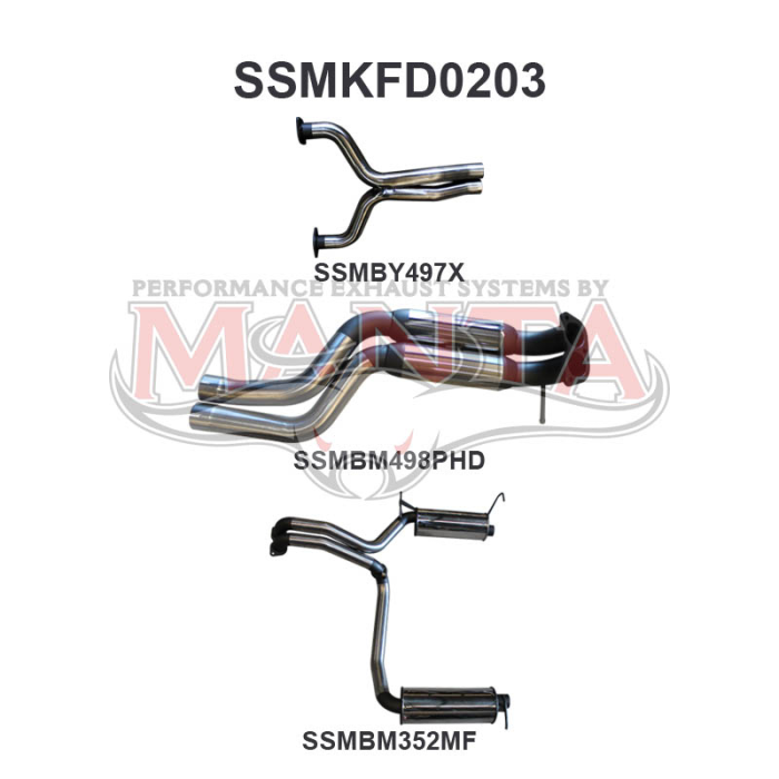 Manta Ford Falcon FG FG-X 5.0L Supercharged V8 Exhaust System – SSMKFD0203