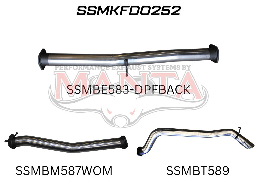 Manta Ford Ranger PX2, PX3 Dual Cab 3.2L CRD October 2016 – 2022 (With DPF) – Manta product image 7
