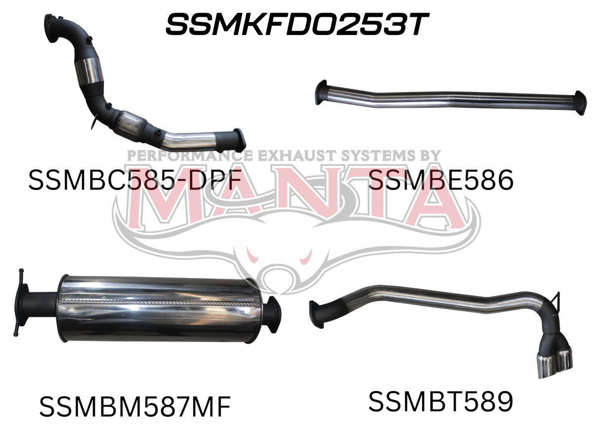 Manta Ford Ranger PX2, PX3 Dual Cab 3.2L CRD October 2016 – 2022 (With DPF) – Manta product image 19