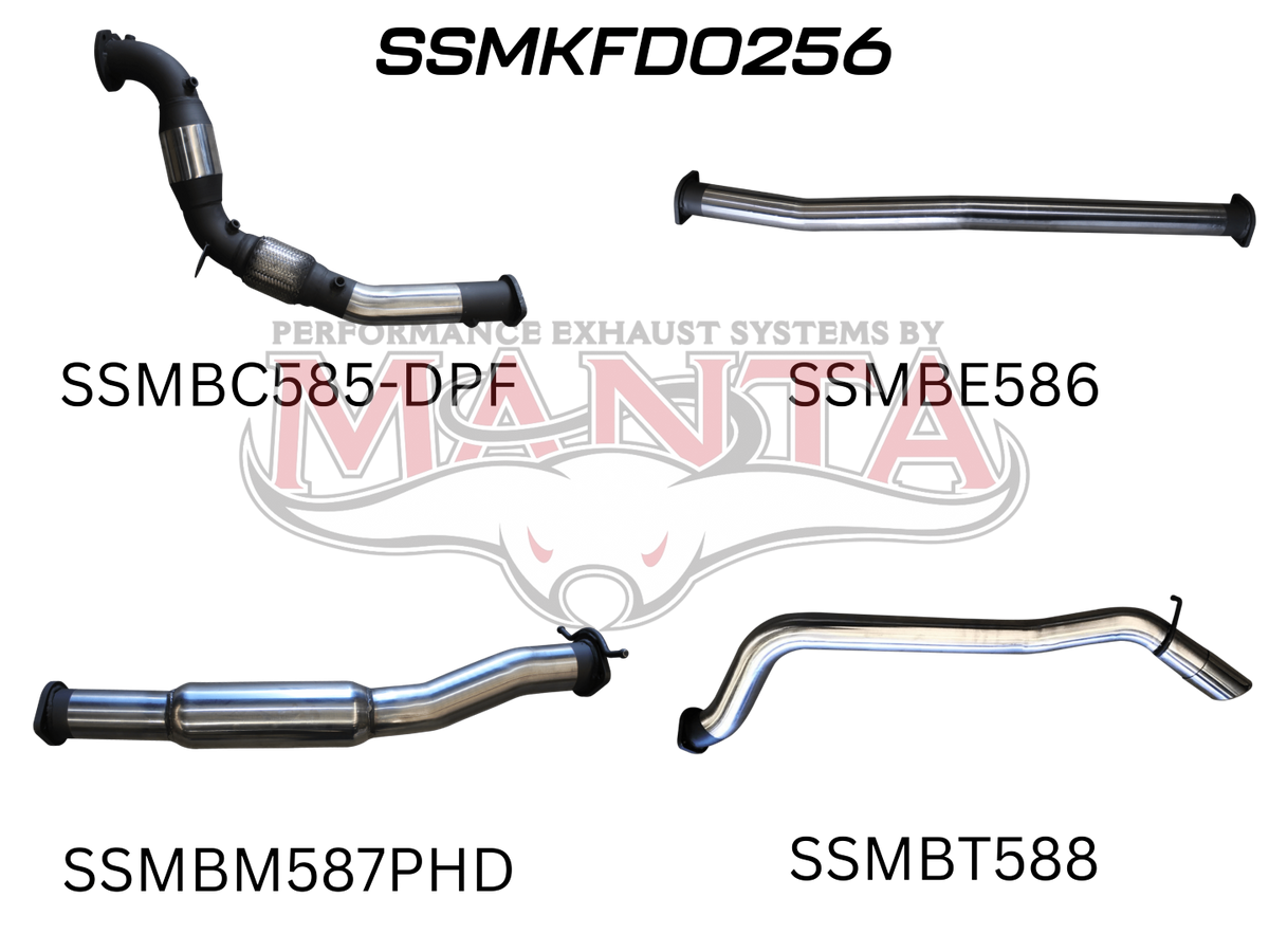 Manta Ford Ranger PX2, PX3 Dual Cab 3.2L CRD October 2016 – 2022 (With DPF) – Manta product image 11