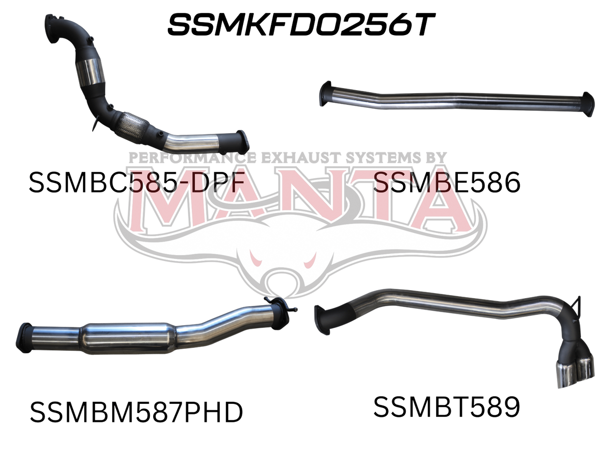 Manta Ford Ranger PX2, PX3 Dual Cab 3.2L CRD October 2016 – 2022 (With DPF) – Manta product image 22