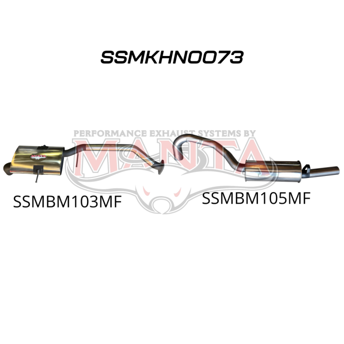 Manta Holden Commodore VG VN VP VR 3.8L V6 Ute Wagon Exhaust System — SSMKHN0073 complete Manta product/system