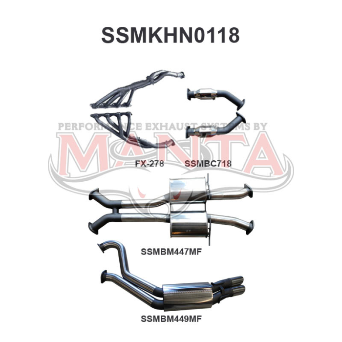 Manta Holden Commodore VT VX VY VZ LS V8 Sedan Exhaust System – SSMKHN0118