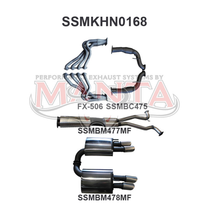 Manta Holden Commodore VE V8 Sedan Wagon 3in Exhaust System – SSMKHN0168