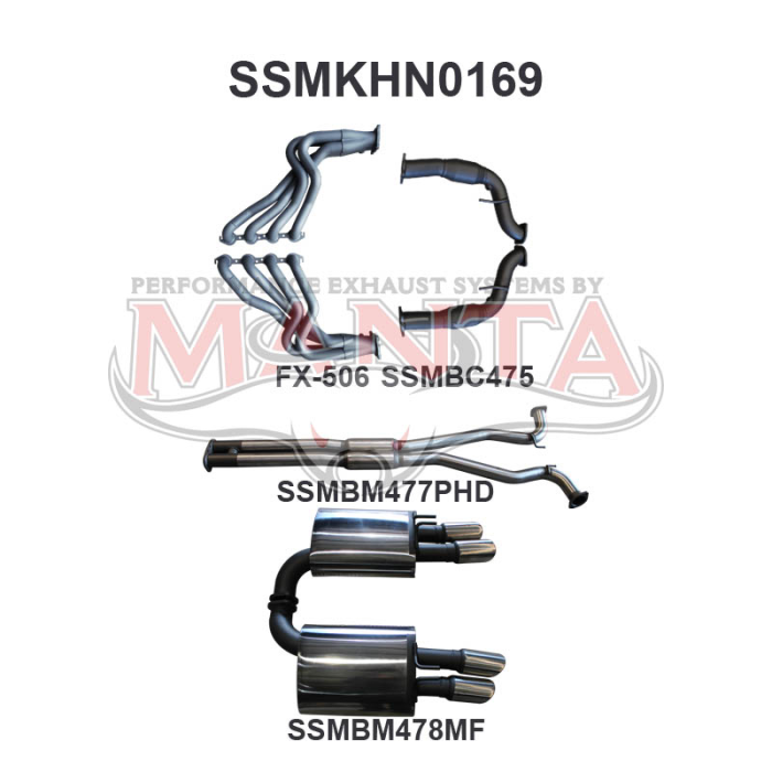 Manta Holden Commodore VE V8 Sedan Wagon 3in Exhaust System – SSMKHN0169