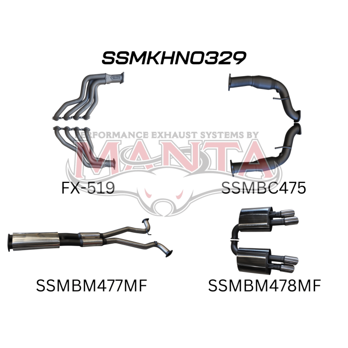 Manta Holden Commodore VF / HSV V8 Sedan Wagon 3in Exhaust System – SSMKHN0329