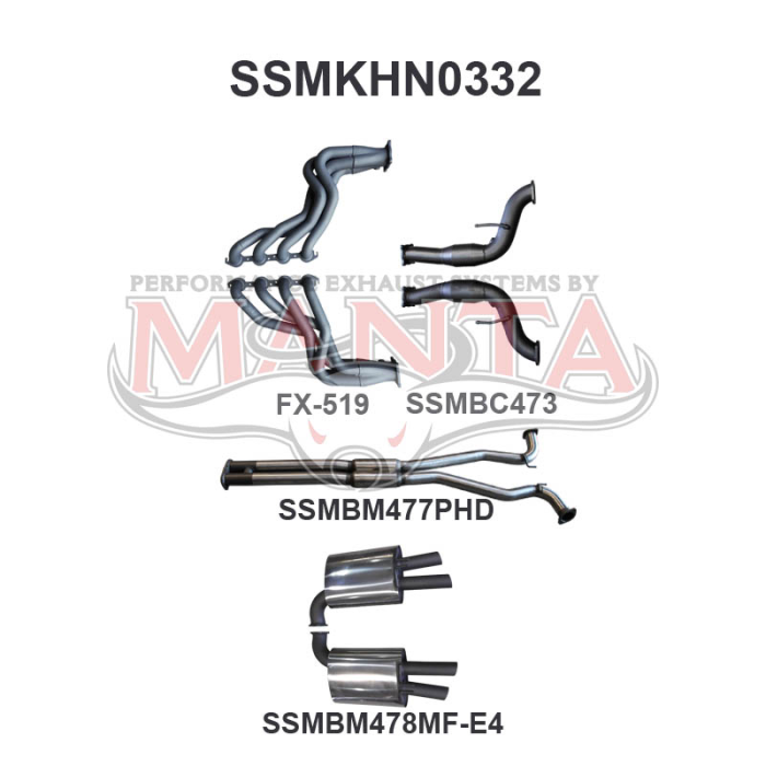 Manta Holden Commodore VF / HSV V8 Sedan Wagon 3in Exhaust System – SSMKHN0332