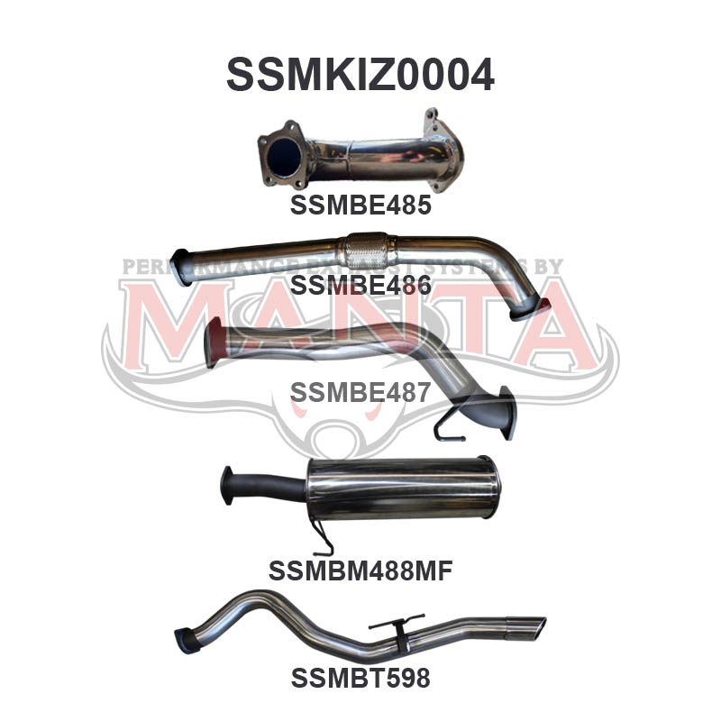 Manta Isuzu Dmax 3.0L 4JJ1TC (Styleside, Short Wheelbase) July 2008 - July 2010 – Manta product image 5